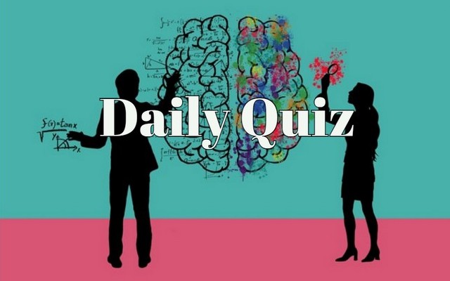 Daily quiz - If you can get 8/8 on this quiz you are a real genius