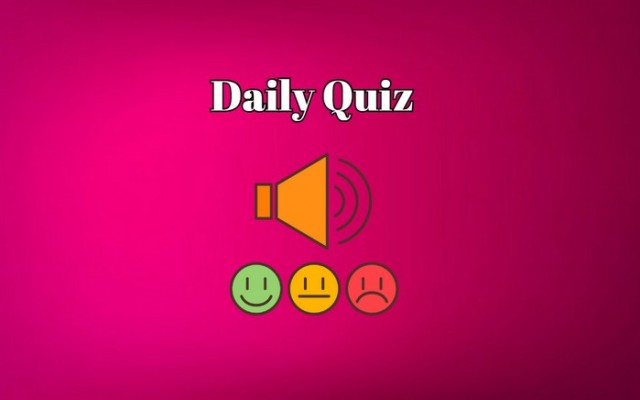 Daily Quiz - Are you smarter than the average person? Get 5 points or more!