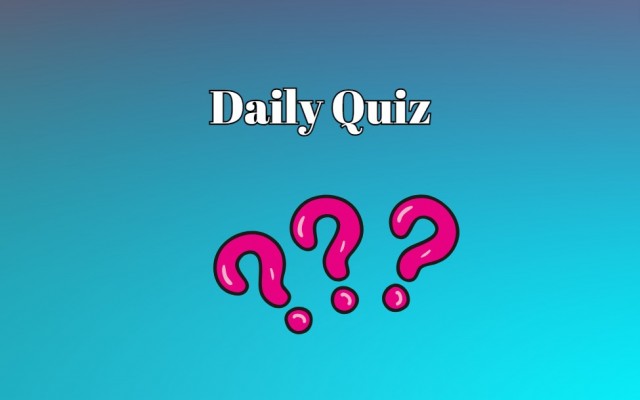 Daily Quiz: 6 out of 8 questions - step up and show us what you've got!