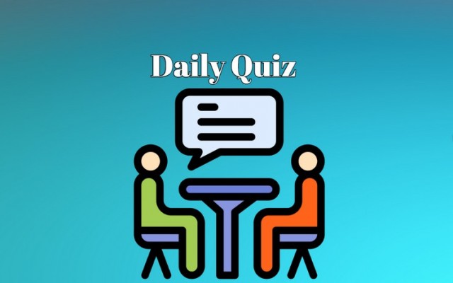 Challenge Yourself: Interesting Questions Ahead! - Here is the crispy Daily Quiz