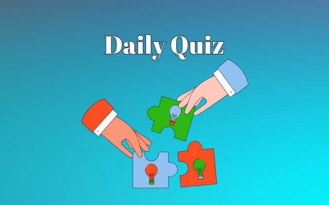 Daily Quiz - Score 6 out of 8 points to get the highest score