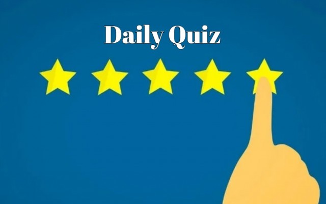 Daily Quiz: Ace the quiz by answering 5 out of 8 questions correctly