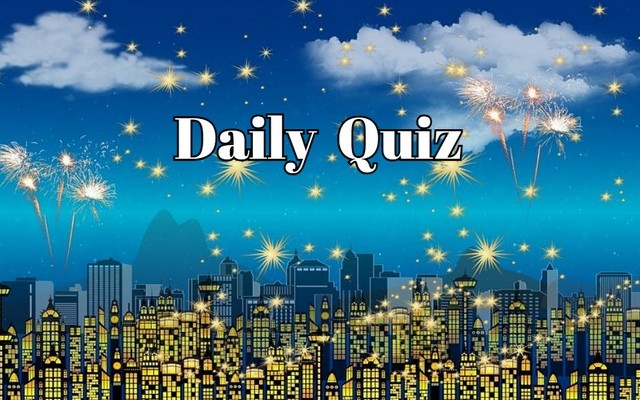 Daily quiz: If you get over 75% in this quiz you are basically a genius
