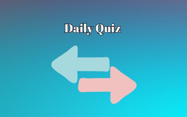 Daily quiz - If you pass this quiz, you're definitely a genius